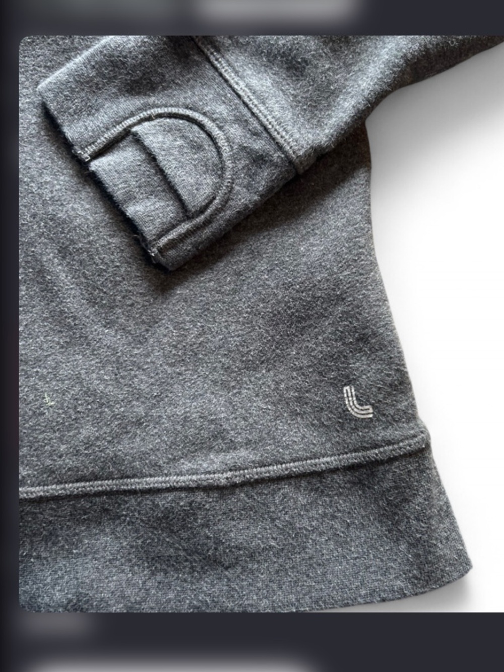 Lole Charcoal Gray Hooded Sweatshirt - Picture 3 of 6